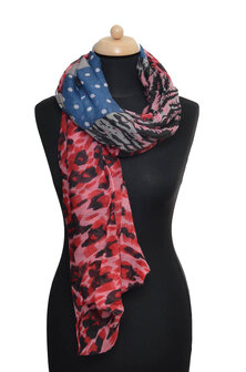 Red Velvet leopard print scarf