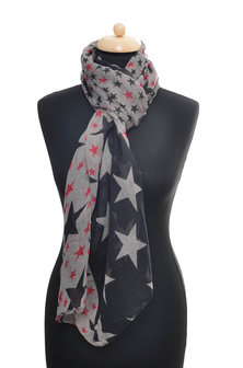 Purple sky bright stars scarf