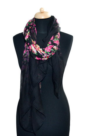 bright flower dark moon scarf