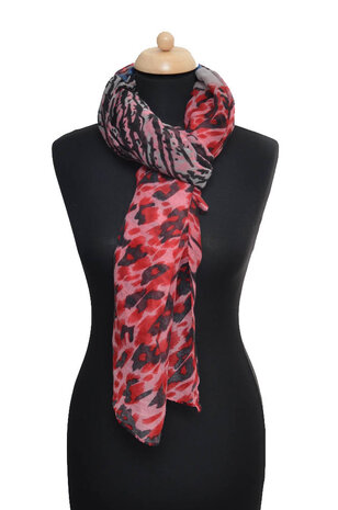 Red Velvet leopard print scarf