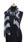 Black-and-white-striped-scarf